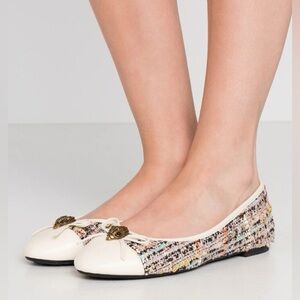 Kurt Geiger Esme Tweed Ballet Flats